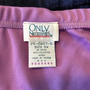 SKIRT, LILAC, SIZE 5X, WAIST ELASTIC, ONLY NECESSITIES, IN ORIGINAL BAG, SIDES